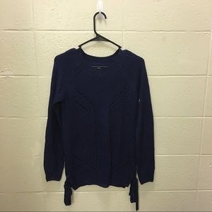 NWOT Kohl’s SO navy blue sweater